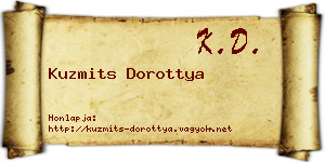 Kuzmits Dorottya névjegykártya