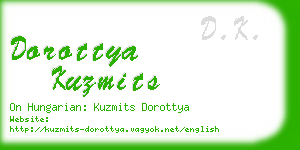 dorottya kuzmits business card